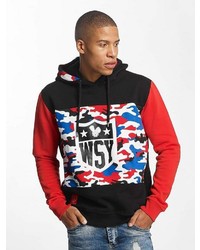 mehrfarbiger bedruckter Pullover mit einem Kapuze von Who Shot Ya?