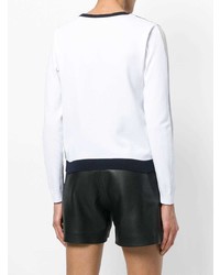 mehrfarbiger bedruckter Pullover mit einem Rundhalsausschnitt von Emporio Armani