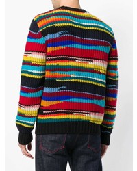 mehrfarbiger bedruckter Pullover mit einem Rundhalsausschnitt von Missoni