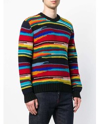 mehrfarbiger bedruckter Pullover mit einem Rundhalsausschnitt von Missoni