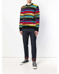 mehrfarbiger bedruckter Pullover mit einem Rundhalsausschnitt von Missoni