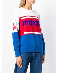 mehrfarbiger bedruckter Pullover mit einem Rundhalsausschnitt von Isabel Marant Etoile