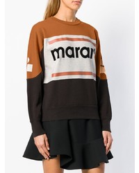 mehrfarbiger bedruckter Pullover mit einem Rundhalsausschnitt von Isabel Marant Etoile