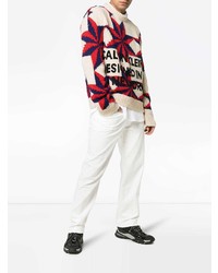 mehrfarbiger bedruckter Pullover mit einem Rundhalsausschnitt von Calvin Klein 205W39nyc