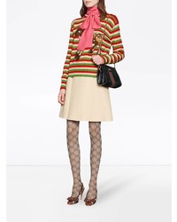 mehrfarbiger bedruckter Pullover mit einem Rundhalsausschnitt von Gucci
