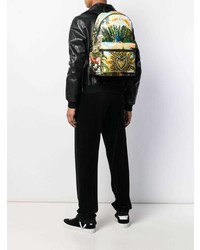 mehrfarbiger bedruckter Rucksack von Dolce & Gabbana