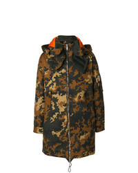 mehrfarbiger Camouflage Parka