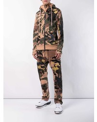 mehrfarbiger Camouflage Pullover mit einem Kapuze von 11 By Boris Bidjan Saberi