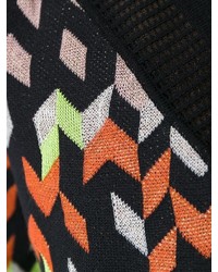 mehrfarbiger Pullover mit einem Rundhalsausschnitt mit Chevron-Muster von M Missoni