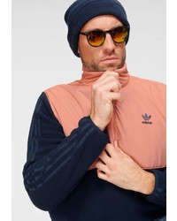 mehrfarbiger Fleece-Pullover mit einem Reißverschluss am Kragen von adidas Originals