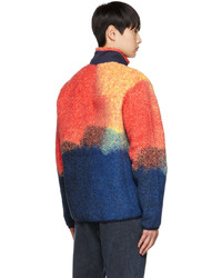 mehrfarbiger Fleece-Pullover mit einem Reißverschluß von Polo Ralph Lauren