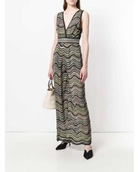 mehrfarbiger horizontal gestreifter Jumpsuit von M Missoni