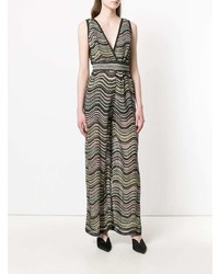 mehrfarbiger horizontal gestreifter Jumpsuit von M Missoni