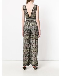 mehrfarbiger horizontal gestreifter Jumpsuit von M Missoni