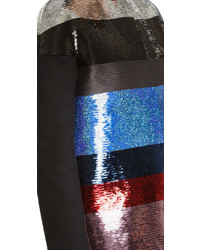 mehrfarbiger horizontal gestreifter Mantel von Giambattista Valli