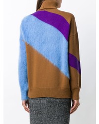 mehrfarbiger horizontal gestreifter Oversize Pullover von N°21