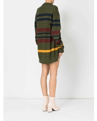mehrfarbiger horizontal gestreifter Oversize Pullover von Y/Project