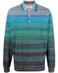 mehrfarbiger horizontal gestreifter Polo Pullover von Missoni