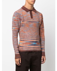mehrfarbiger horizontal gestreifter Polo Pullover von Jacquemus