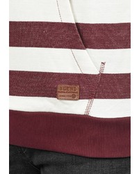 mehrfarbiger horizontal gestreifter Pullover mit einem Kapuze von BLEND