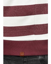 mehrfarbiger horizontal gestreifter Pullover mit einem Kapuze von BLEND