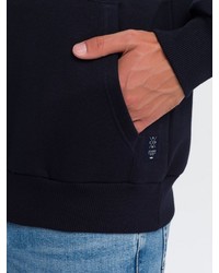 mehrfarbiger horizontal gestreifter Pullover mit einem Kapuze von Cross Jeans