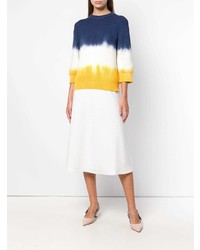 mehrfarbiger horizontal gestreifter Pullover mit einem Rundhalsausschnitt von Sonia Rykiel