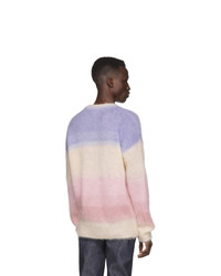 mehrfarbiger horizontal gestreifter Pullover mit einem Rundhalsausschnitt von Isabel Marant