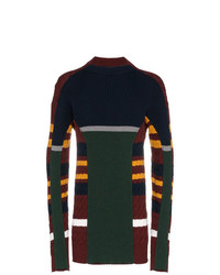 mehrfarbiger horizontal gestreifter Pullover mit einem Rundhalsausschnitt von Y/Project