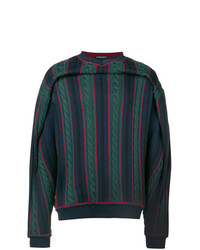 mehrfarbiger horizontal gestreifter Pullover mit einem Rundhalsausschnitt von Y/Project