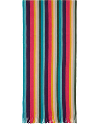 mehrfarbiger horizontal gestreifter Schal von Paul Smith