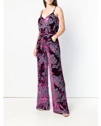 mehrfarbiger Jumpsuit mit Blumenmuster von Saloni