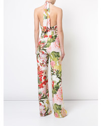 mehrfarbiger Jumpsuit mit Blumenmuster von Josie Natori