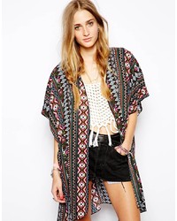 mehrfarbiger Kimono mit geometrischem Muster von Band of Gypsies