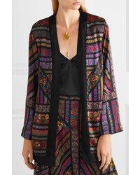 mehrfarbiger Kimono mit geometrischem Muster von Etro