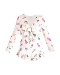 mehrfarbiger kurzer Jumpsuit mit Blumenmuster von Endless Rose