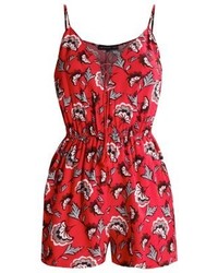 mehrfarbiger kurzer Jumpsuit mit Blumenmuster von Even&Odd