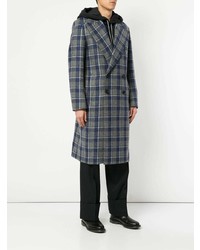 mehrfarbiger Mantel mit Karomuster von Wooyoungmi