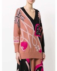 mehrfarbiger Oversize Pullover von Temperley London