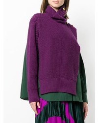 mehrfarbiger Oversize Pullover von Sacai