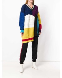 mehrfarbiger Oversize Pullover von MSGM