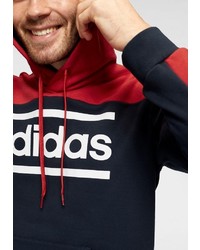 mehrfarbiger Pullover mit einem Kapuze von adidas