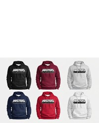 mehrfarbiger Pullover mit einem Kapuze von Blondie & Brownie