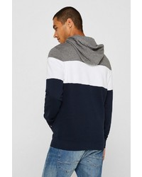 mehrfarbiger Pullover mit einem Kapuze von edc by Esprit