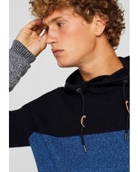mehrfarbiger Pullover mit einem Kapuze von edc by Esprit