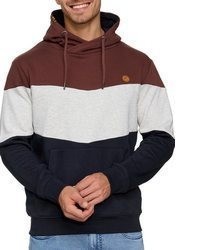 mehrfarbiger Pullover mit einem Kapuze von INDICODE