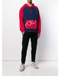 mehrfarbiger Pullover mit einem Kapuze von Polo Ralph Lauren
