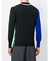 mehrfarbiger Pullover mit einem Reißverschluss am Kragen von Kenzo
