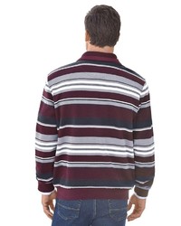 mehrfarbiger Pullover mit einem Reißverschluss am Kragen von MARCO DONATI