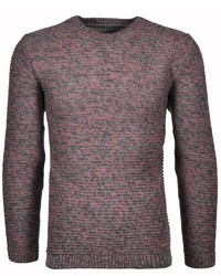 mehrfarbiger Pullover mit einem Reißverschluss am Kragen von RAGMAN
